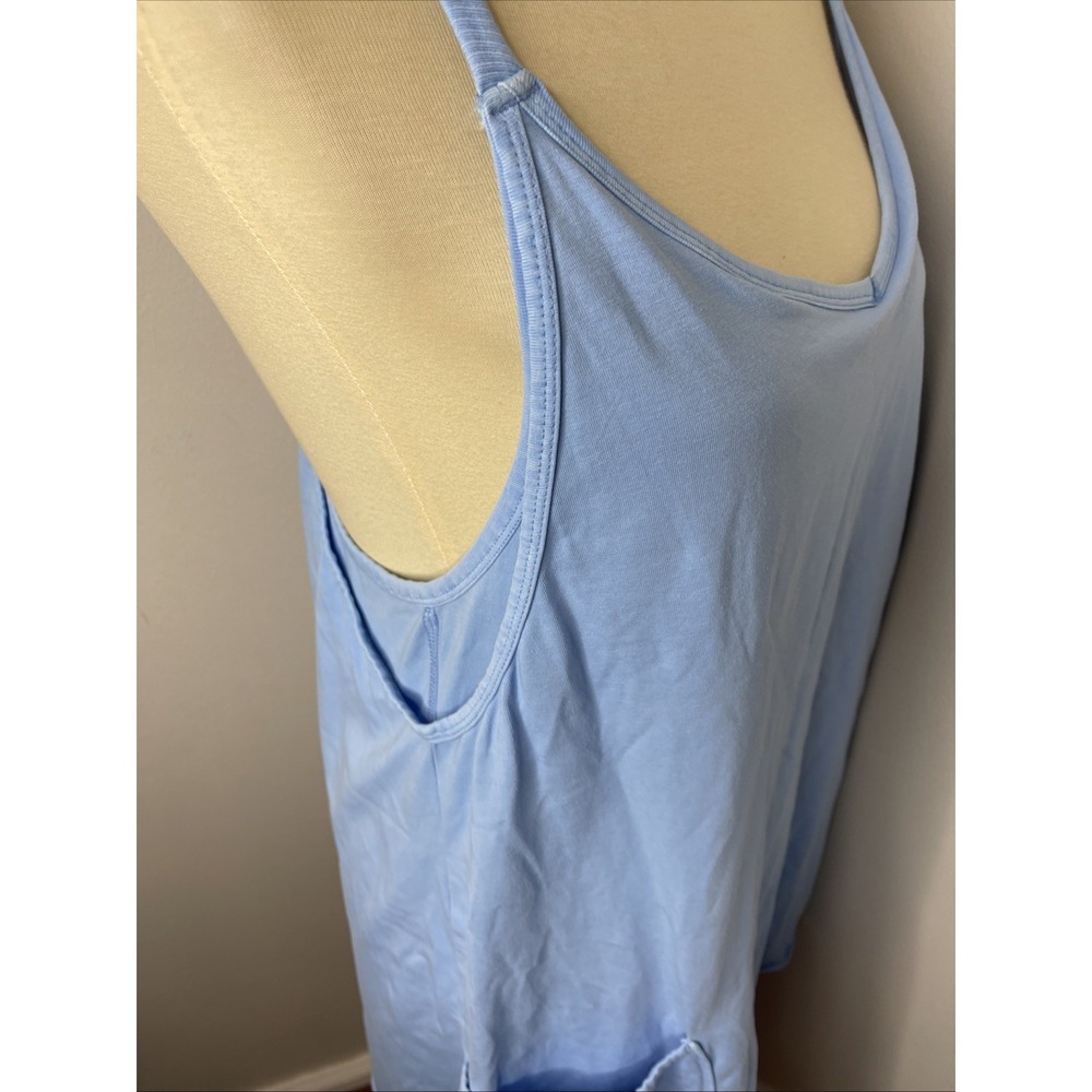 New Free People Movement Hot Shot Mini Dress in Oxford Blue Medium - Picture 6 of 12